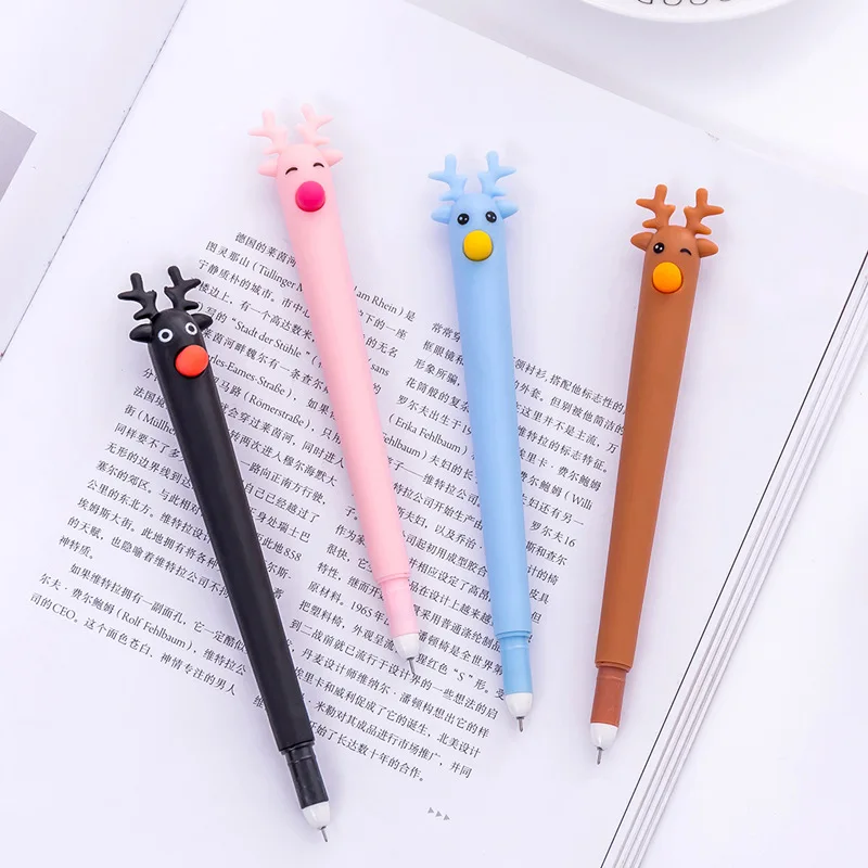 50PCS/lot Creative Cute Cartoon Deer Gel Pen Christmas Elk Signing Pen Exam Ball Pen Students Christmas Small Gifts Stationery
50PCS/lot Creative Cute Cartoon Deer Gel Pen Christmas Elk Signing Pen Exam Ball Pen Students Christmas Small Gifts Stationery