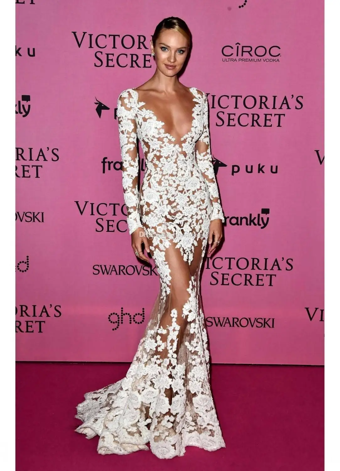 See Through Formal Celebrity Dresses Mermaid V-neck Long Sleeves Appliques Lace Long Evening Dresses Red Carpet Dresses
See Through Formal Celebrity Dresses Mermaid V-neck Long Sleeves Appliques Lace Long Evening Dresses Red Carpet Dresses