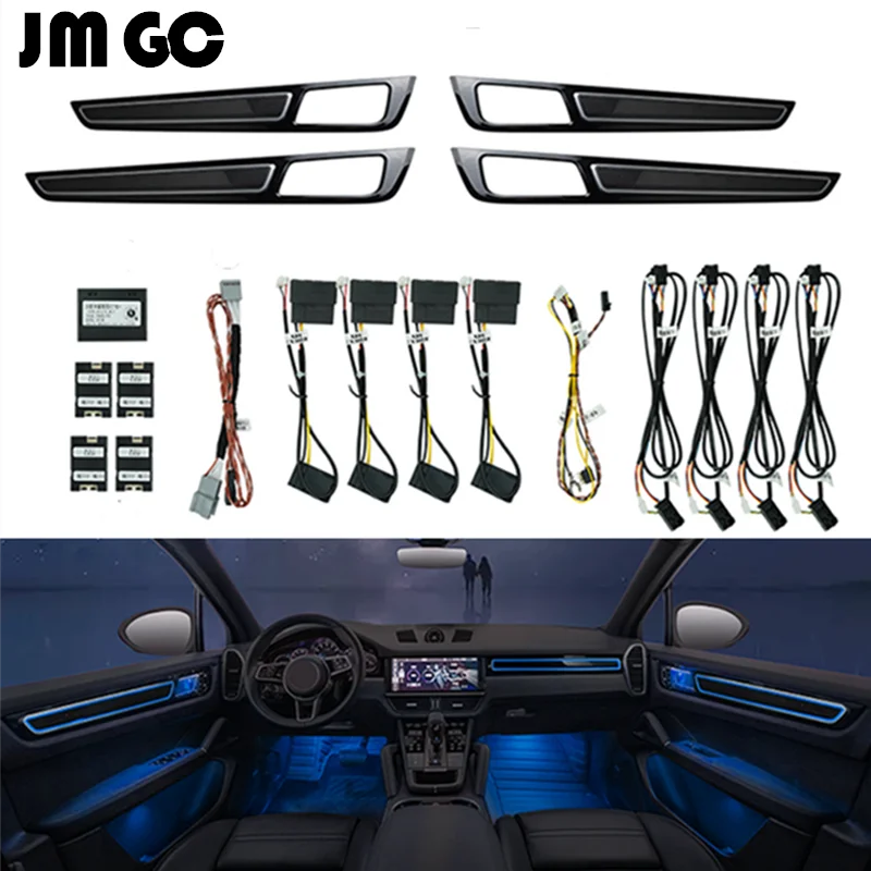 Automotive LED Ambient light suitable for Porsche Cayenne RGB 64 color Door interior lights upgrade supports screen control
Automotive LED Ambient light suitable for Porsche Cayenne RGB 64 color Door interior lights upgrade supports screen control