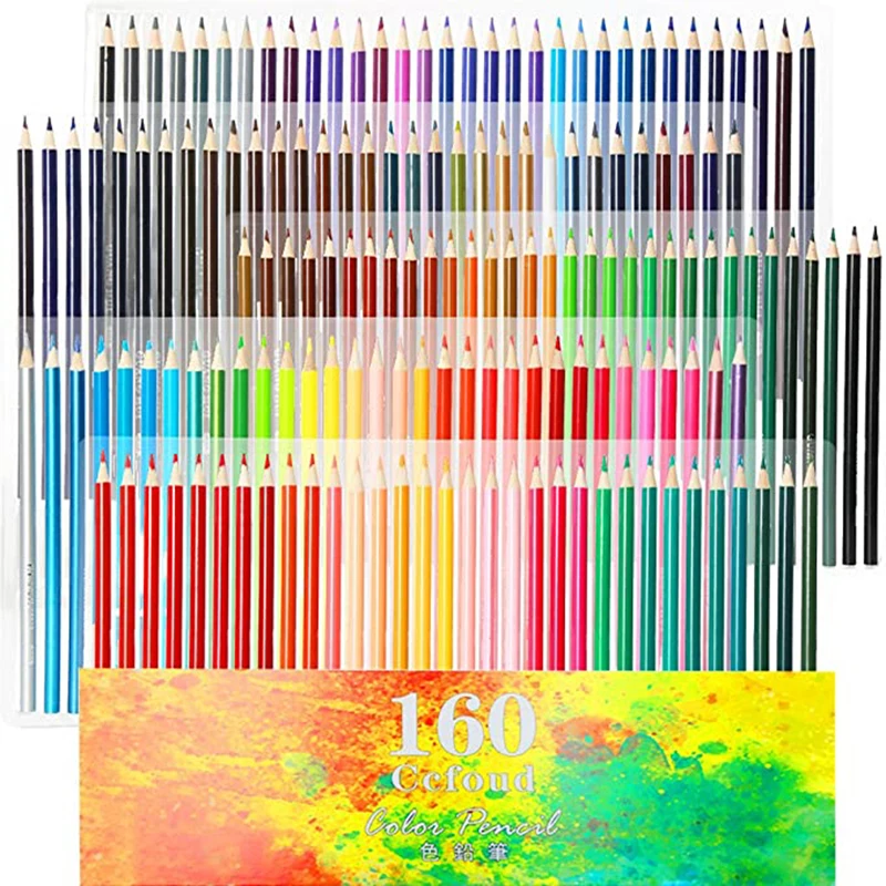 Oily Colored Pencil Set 160 Pieces with Sharpener and Eraser, Drawing and Sketching Art Supplies
Oily Colored Pencil Set 160 Pieces with Sharpener and Eraser, Drawing and Sketching Art Supplies