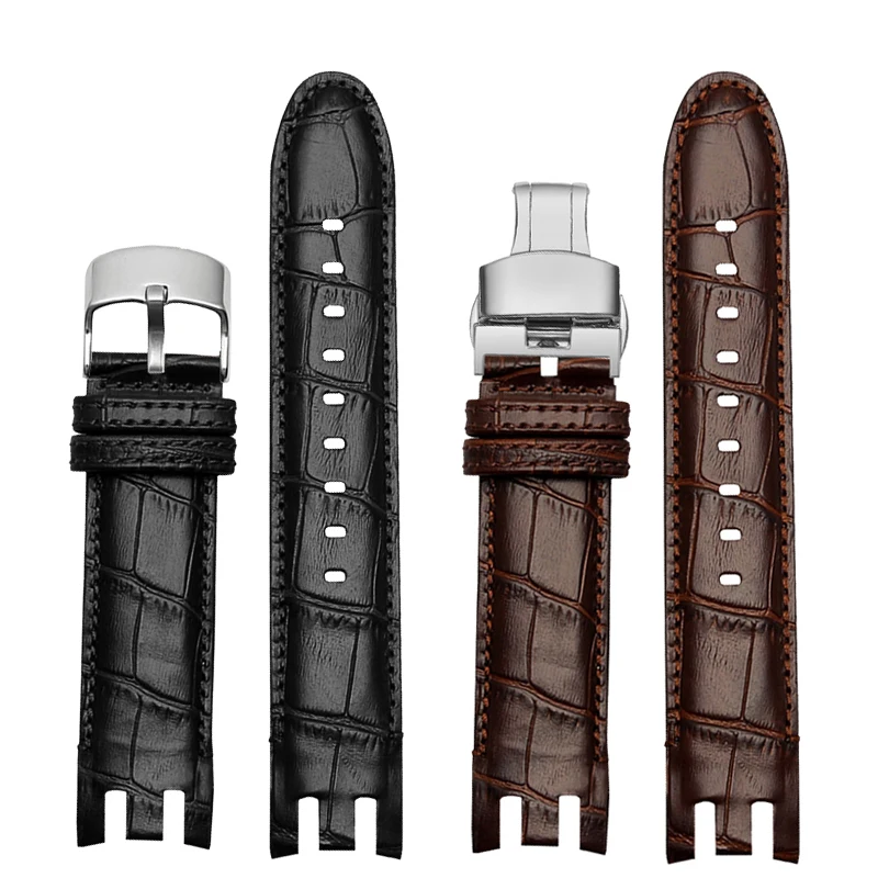 Ремешок из натуральной кожи для часов Swatch YRS403 412 402G, ремешок для часов 21 мм, мужской ремешок для наручных часов с изогнутым концом, браслет
Ремешок из натуральной кожи для часов Swatch YRS403 412 402G, ремешок для часов 21 мм, мужской ремешок для наручных часов с изогнутым концом, браслет