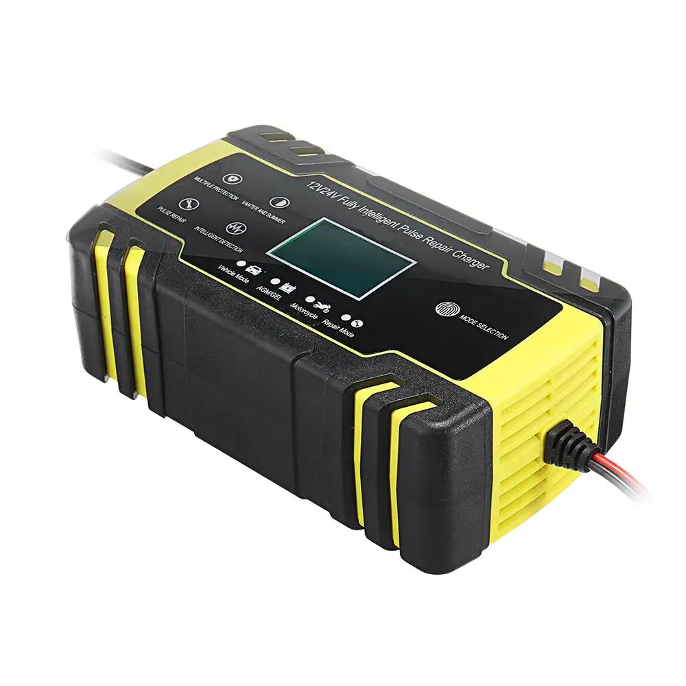 NEW Car Battery Charger 12/24V 8A Touch Screen Pulse Repair LCD Battery Charger For Car Motorcycle Lead Acid Battery Agm Gel Wet
NEW Car Battery Charger 12/24V 8A Touch Screen Pulse Repair LCD Battery Charger For Car Motorcycle Lead Acid Battery Agm Gel Wet