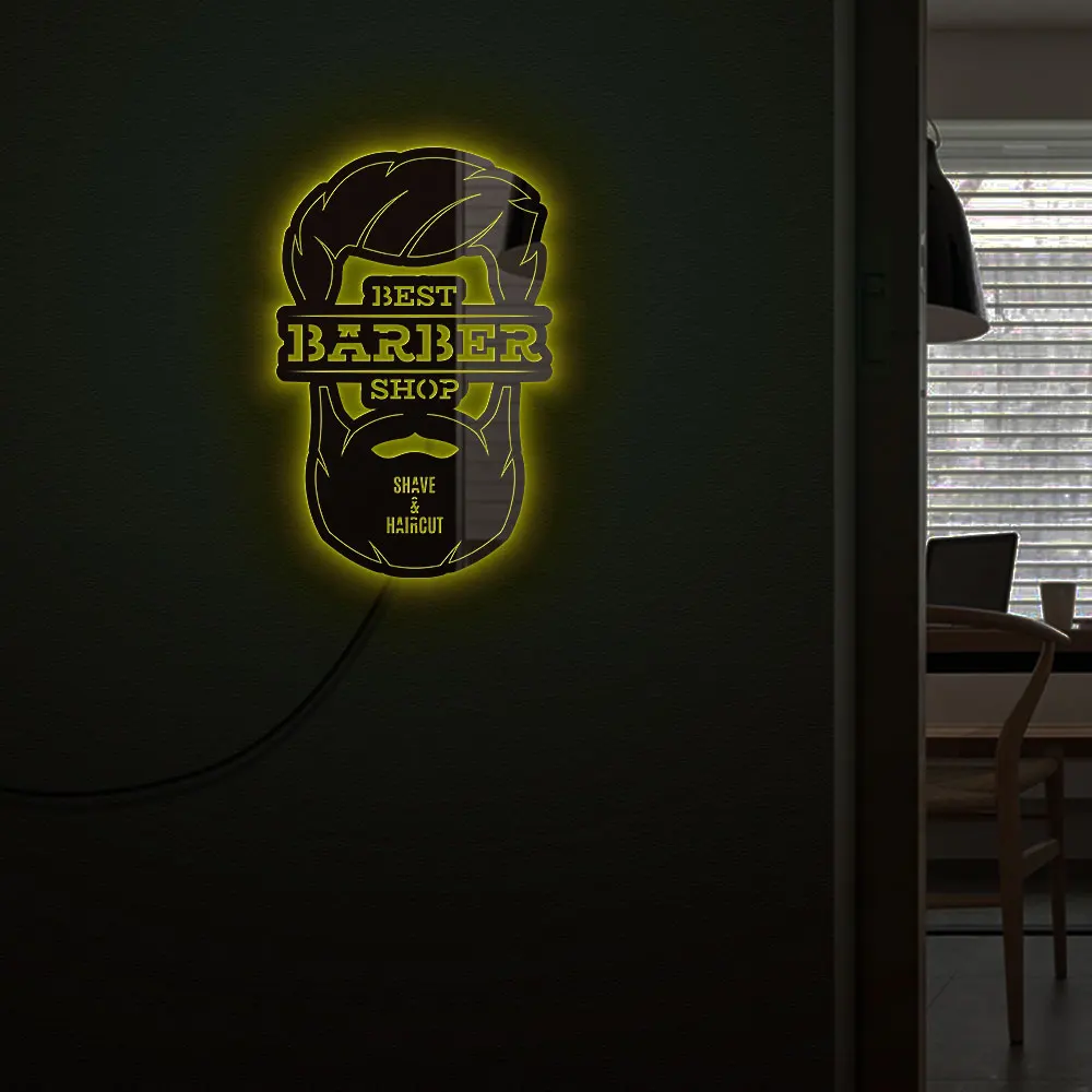 Barber Shop Acrylic Mirror Novelty Lighting Haircut Hairdresser Wall Lights Beauty Salon Stylist Home Decor LED Lighting Sign
Barber Shop Acrylic Mirror Novelty Lighting Haircut Hairdresser Wall Lights Beauty Salon Stylist Home Decor LED Lighting Sign