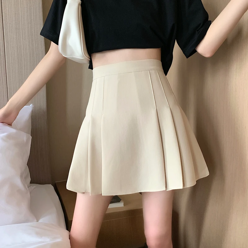 Kawaii Women Pleated A-Line Skirt Casual Korean Female Empire Above Knee Skirts Sweet Vintage High Waist Mini Skirt Chic
Kawaii Women Pleated A-Line Skirt Casual Korean Female Empire Above Knee Skirts Sweet Vintage High Waist Mini Skirt Chic