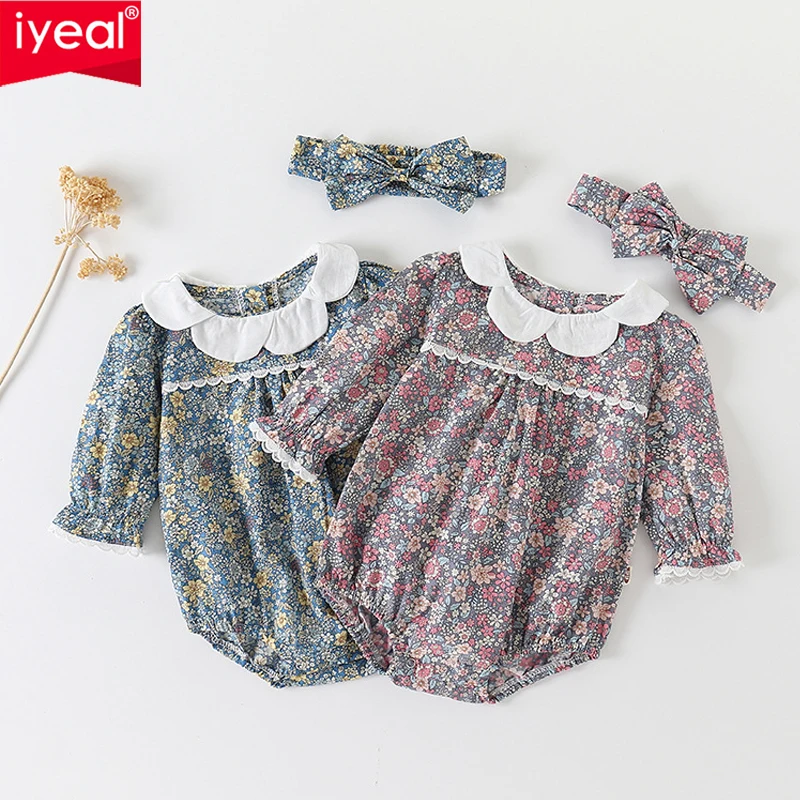 IYEAL Princess Newborn Baby Girl Clothes Floral Printing Long Sleeve Jumpsuits & Headband Clothing Sets Girls Outfits Body suits
IYEAL Princess Newborn Baby Girl Clothes Floral Printing Long Sleeve Jumpsuits & Headband Clothing Sets Girls Outfits Body suits