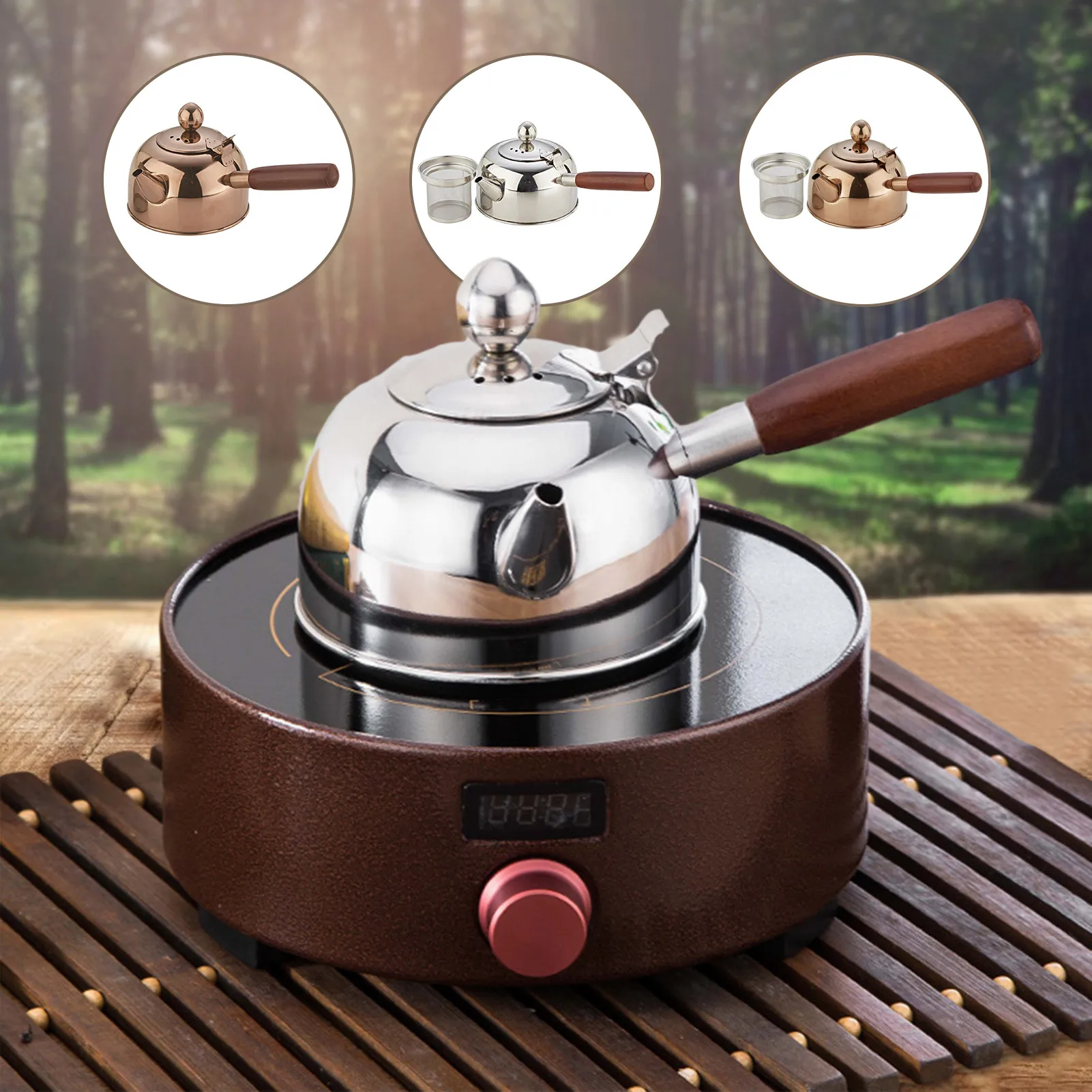 Tea Kettle Stainless Steel Wooden Handle Tea Pot Boiling Water Bottle Coffee Kitchen Stovetop Induction Drinkware For Gas Stove
Tea Kettle Stainless Steel Wooden Handle Tea Pot Boiling Water Bottle Coffee Kitchen Stovetop Induction Drinkware For Gas Stove