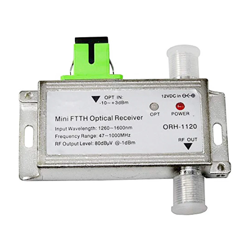 CATV FTTH Optical mini node 47-1000MHz 1310nm active receiver AGC Model ORH-1020 AGC but no WDM scapc catv optical Receiver
CATV FTTH Optical mini node 47-1000MHz 1310nm active receiver AGC Model ORH-1020 AGC but no WDM scapc catv optical Receiver