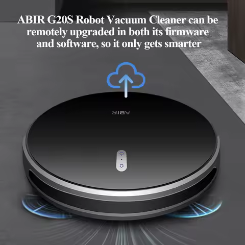 로봇 청소기 ABIR G20S, AI 지도 탐색, 슈퍼 스마트 파티션, 메모리 포함, WiFi 앱 및 음성 제어, 6000Pa 강력한 흡입, 스마트 물걸레질, V자형 메인 브러시, 애완동물 털 보호복, 집 바닥 및 카페트 청소, 소독, Alexa 및 Google 어시스턴트와 함께 작동