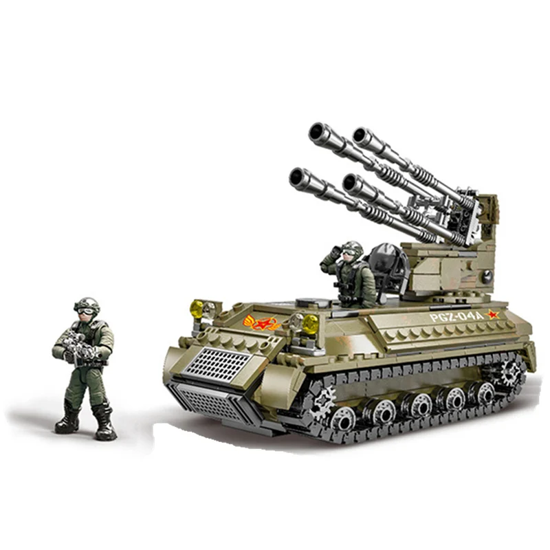489pcs Military Tank Model Building Blocks WW2 Weapon Car with Soldier Figures Army Brick Construction Toy For Children
489pcs Military Tank Model Building Blocks WW2 Weapon Car with Soldier Figures Army Brick Construction Toy For Children