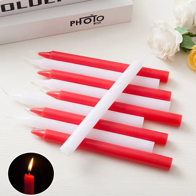 10pcs/set Home Decorative Candles Household Smokeless general Red candle Romantic Wedding Decoration long stick emergency candle
10pcs/set Home Decorative Candles Household Smokeless general Red candle Romantic Wedding Decoration long stick emergency candle
