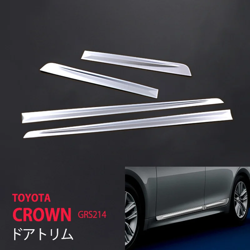 SUS304 Auto Exterior Accessories for Toyota Crown GRS214 Stainless Steel Car Door Trim Cover Car Styling Sticker
SUS304 Auto Exterior Accessories for Toyota Crown GRS214 Stainless Steel Car Door Trim Cover Car Styling Sticker