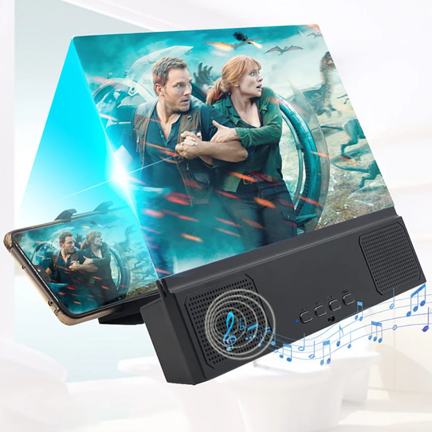 Mobile Phone Screen Magnifier Holder, 12 Inch Bluetooth-compatible Speaker Amplifier Bracket, 3D HD Video Movie Game Magnifying
Mobile Phone Screen Magnifier Holder, 12 Inch Bluetooth-compatible Speaker Amplifier Bracket, 3D HD Video Movie Game Magnifying