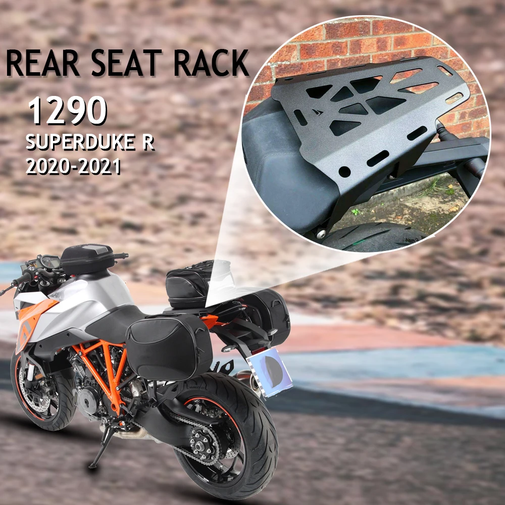 NEW Accessories Black Rear Seat Rack Bracket Luggage Carrier Cargo Shelf Support Motorcycle For 1290 Super Duke R 2020 2021
NEW Accessories Black Rear Seat Rack Bracket Luggage Carrier Cargo Shelf Support Motorcycle For 1290 Super Duke R 2020 2021