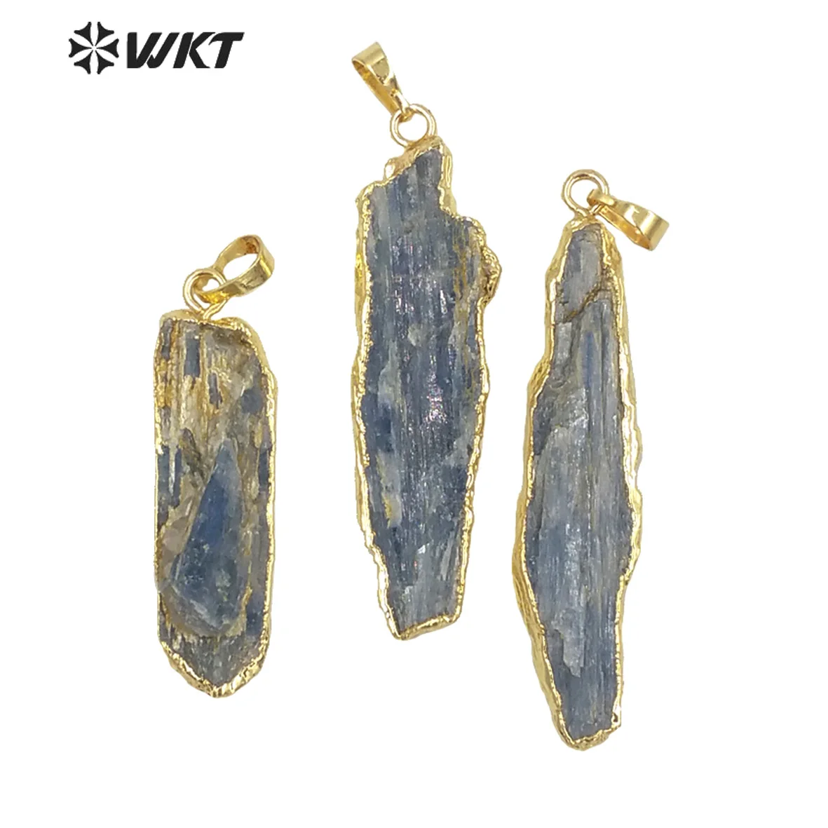 WT-P501 Popular Sales Natural Blue Kyanite Stone Pendants Raw Rock Random Size With Gold Plated For Jewelry Design High Quality
WT-P501 Popular Sales Natural Blue Kyanite Stone Pendants Raw Rock Random Size With Gold Plated For Jewelry Design High Quality