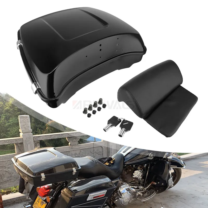 Motorcycle Tour Pack Trunk Pak Luggage Rear Tail Box Backrest Pad For Harley Tour Pak Touring Road King Electra Street Glide
Motorcycle Tour Pack Trunk Pak Luggage Rear Tail Box Backrest Pad For Harley Tour Pak Touring Road King Electra Street Glide