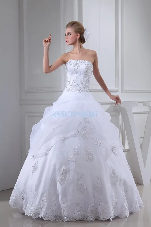 drop shipping 2025 hot sale appliques custom size/color ball gown bridal dress lace up new arrival white strapless wedding dress
drop shipping 2025 hot sale appliques custom size/color ball gown bridal dress lace up new arrival white strapless wedding dress