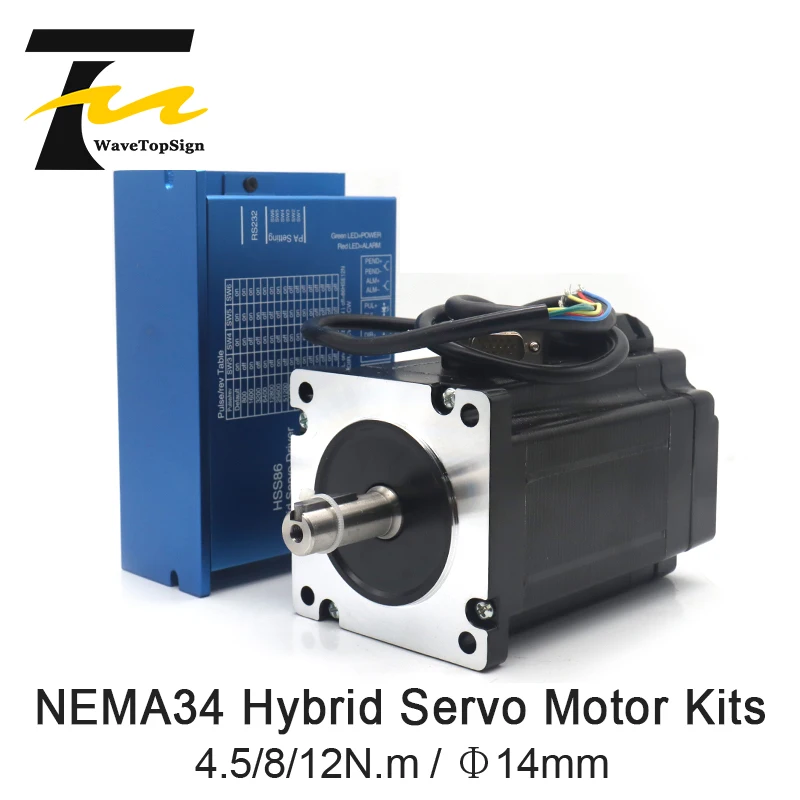 NEMA34 Closed Loop Hybrid Step-Servo Series Driver kits HSS86 1pcs+Closed-Loop Motor 86HSE Series 1pcs +Data Cable 1pcs
NEMA34 Closed Loop Hybrid Step-Servo Series Driver kits HSS86 1pcs+Closed-Loop Motor 86HSE Series 1pcs +Data Cable 1pcs