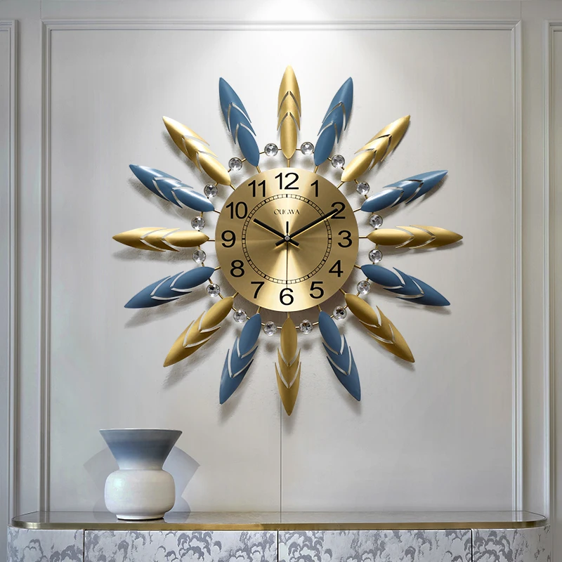European Luxury Wrought Iron Wall Clock Wall Hanging Crafts Home Livingroom Wall Mural Office Mute Clock Wall Sticker Decoration
European Luxury Wrought Iron Wall Clock Wall Hanging Crafts Home Livingroom Wall Mural Office Mute Clock Wall Sticker Decoration