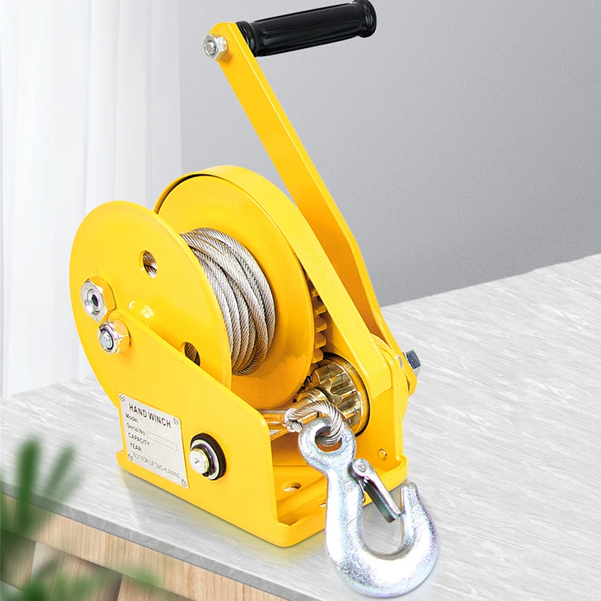 Reinforced Type 1800 lbs Two-way Self-locking Hand Winch Portable Winch Traction Lifting Crane Small Manual Winch 6m/min 0.5ton
Reinforced Type 1800 lbs Two-way Self-locking Hand Winch Portable Winch Traction Lifting Crane Small Manual Winch 6m/min 0.5ton