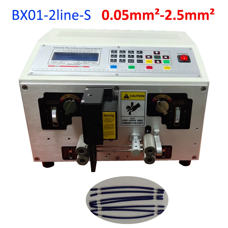 HS-BX01 2 Line for Small Wire 0.05-2.5mm2 Automatic Wire Stripper Machine Cable Cutting Machine Wire Cut Stripping Machine
HS-BX01 2 Line for Small Wire 0.05-2.5mm2 Automatic Wire Stripper Machine Cable Cutting Machine Wire Cut Stripping Machine