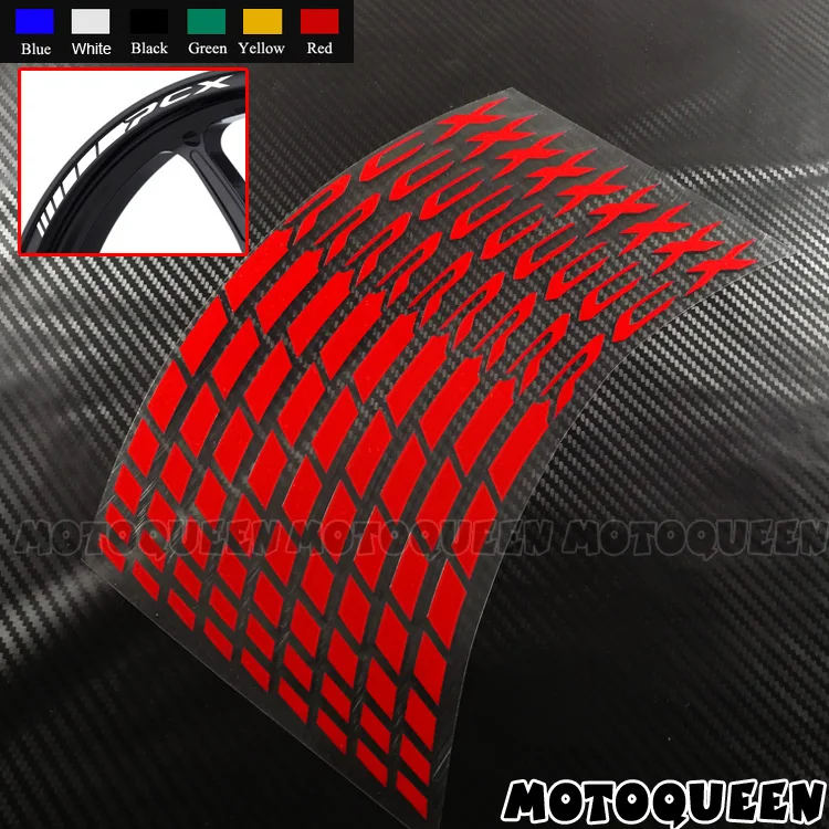 16X Motorcycle Front Rear Wheel Rims Tire Decorative Decals Reflective Stripe Stickers Waterproof For PCX 125 150 pcx125 pcx150
16X Motorcycle Front Rear Wheel Rims Tire Decorative Decals Reflective Stripe Stickers Waterproof For PCX 125 150 pcx125 pcx150