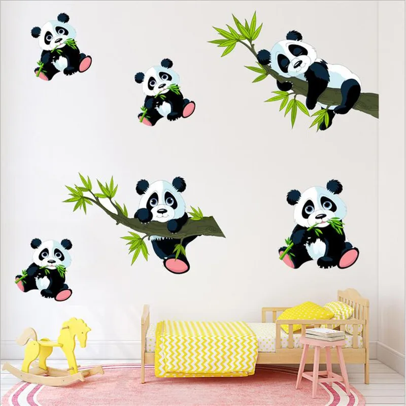Cartoon Bamboo Panda Wall Stickers For Kids Room Home Decor Living Room Panda Mural Decals Bedroom Decorative Sticker Muraux
Cartoon Bamboo Panda Wall Stickers For Kids Room Home Decor Living Room Panda Mural Decals Bedroom Decorative Sticker Muraux