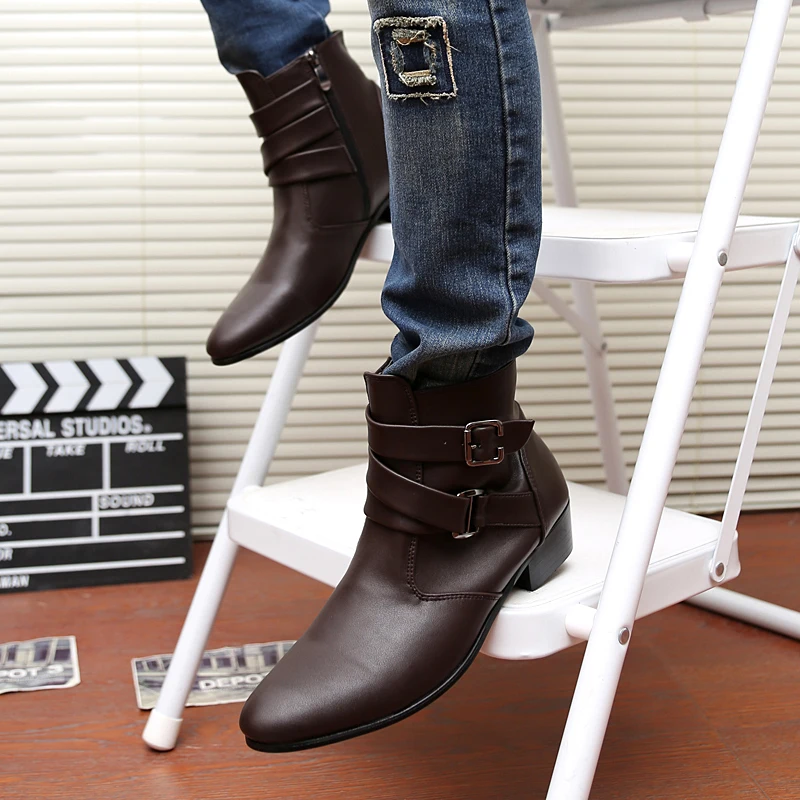 2023 New Men Boots Outdoor Retro Cool Motorcycle Cowboy Male Boots Fashion Pointed Toe Faux Leather Slip-On Men Boots Size 39-47
2023 New Men Boots Outdoor Retro Cool Motorcycle Cowboy Male Boots Fashion Pointed Toe Faux Leather Slip-On Men Boots Size 39-47