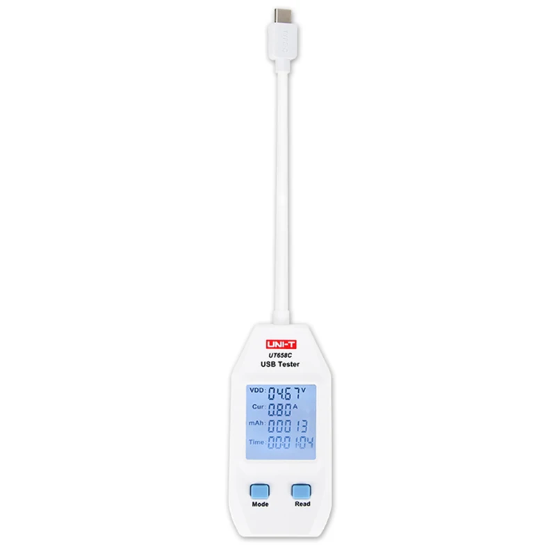 UNI-T UT658C series USB Power Meter and Tester Digital Meter for Voltage/Current/ Capacity/Energy/Resistance
UNI-T UT658C series USB Power Meter and Tester Digital Meter for Voltage/Current/ Capacity/Energy/Resistance