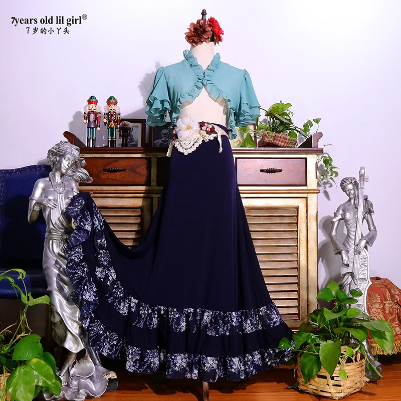 Spanish Flamenco Costume Performor Dress Women Girl Gyspy Ballroom Festival Performance Dance Wear EKK19
Spanish Flamenco Costume Performor Dress Women Girl Gyspy Ballroom Festival Performance Dance Wear EKK19