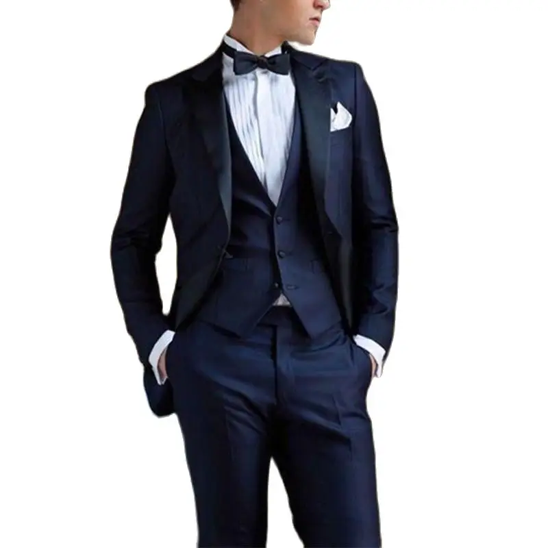 2022 New Navy Blue Blazer Trousers Wedding Men Suit Dress Slim Fit Men's Jacket Groom Man Suit 3pcs Formal Suits Terno Masculino
2022 New Navy Blue Blazer Trousers Wedding Men Suit Dress Slim Fit Men's Jacket Groom Man Suit 3pcs Formal Suits Terno Masculino