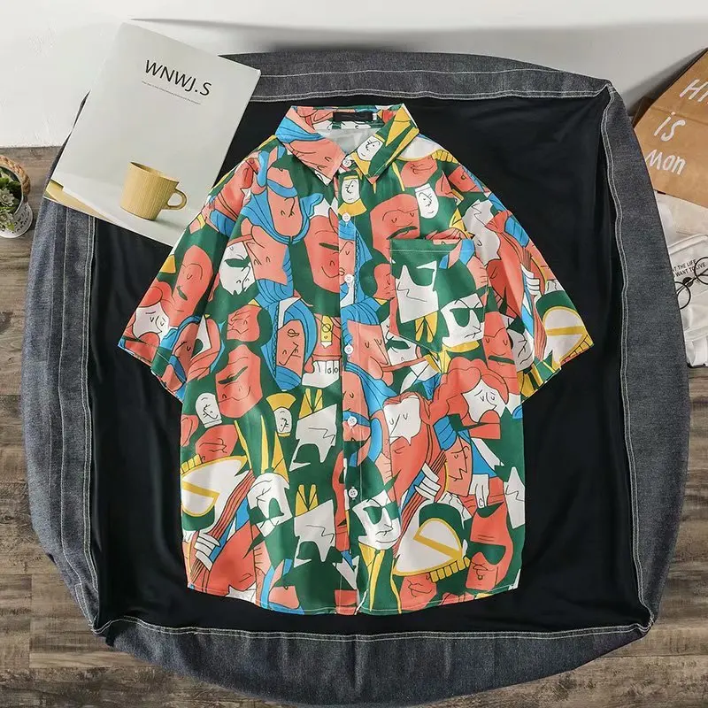 Summer Hot Men's shirts Fashion Hip Hop Streetwear printing Short sleeve Tops shirt men Casual Harajuku Sweatshirt Men shirt
Summer Hot Men's shirts Fashion Hip Hop Streetwear printing Short sleeve Tops shirt men Casual Harajuku Sweatshirt Men shirt