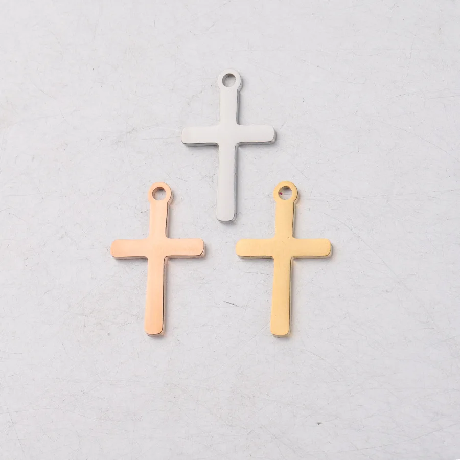 50pc 12*20mm Stainless Steel Mirror Polished 3Color Christ Cross Charm Pendant DIY Necklace Handmade Craft Wholesale
50pc 12*20mm Stainless Steel Mirror Polished 3Color Christ Cross Charm Pendant DIY Necklace Handmade Craft Wholesale