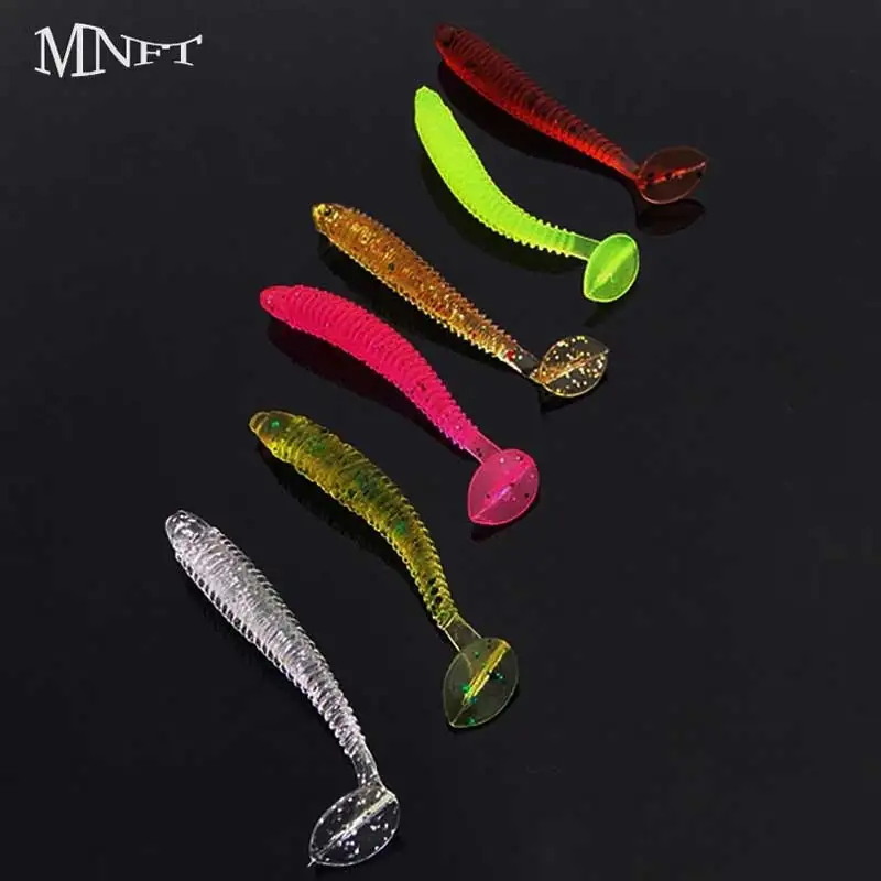 MNFT 100Pcs Fishing Artificial Soft Baits Tackle T-tail Worm Swimbait 0.6g/4.5-5cm Plastic Worms Lure
MNFT 100Pcs Fishing Artificial Soft Baits Tackle T-tail Worm Swimbait 0.6g/4.5-5cm Plastic Worms Lure