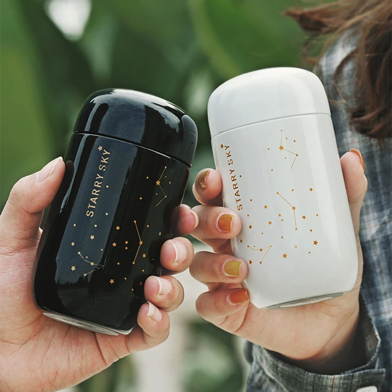 Thermos Bottle Starry Sky Mini Couples Coffee Mug Double Wall 304 Stainless Steel Vacuum Flask 230ML Sealing Thermo Bottles
Thermos Bottle Starry Sky Mini Couples Coffee Mug Double Wall 304 Stainless Steel Vacuum Flask 230ML Sealing Thermo Bottles