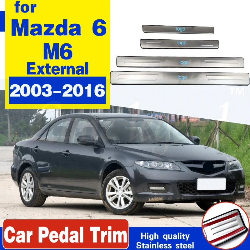 high quality Stainless Steel Scuff Plate/external Door Sill Door Sill scuff plate door sill for 2003-2016 Mazda 6 M6 Car styling
high quality Stainless Steel Scuff Plate/external Door Sill Door Sill scuff plate door sill for 2003-2016 Mazda 6 M6 Car styling