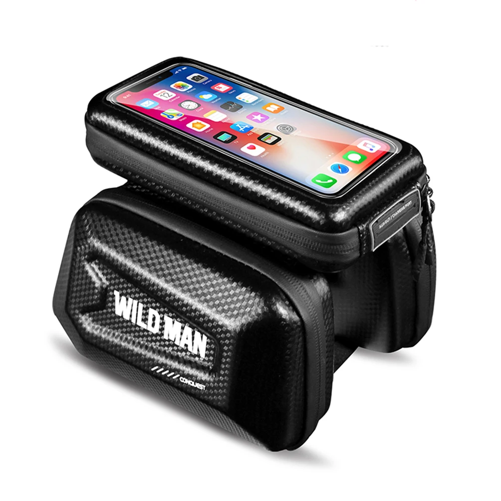 WILD MAN Rainproof Bicycle Bag Hard Shell Front Top Tube Cycling Bag 6.5 Inch Phone Case Touch Screen Bike MTB Bags Accessories
WILD MAN Rainproof Bicycle Bag Hard Shell Front Top Tube Cycling Bag 6.5 Inch Phone Case Touch Screen Bike MTB Bags Accessories