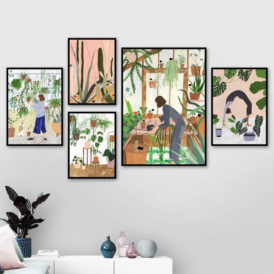 Fashion Girl Plants Leaves illustration Wall Art Canvas Painting Nordic Posters And Prints Wall Picture For Living Room Decor
Fashion Girl Plants Leaves illustration Wall Art Canvas Painting Nordic Posters And Prints Wall Picture For Living Room Decor