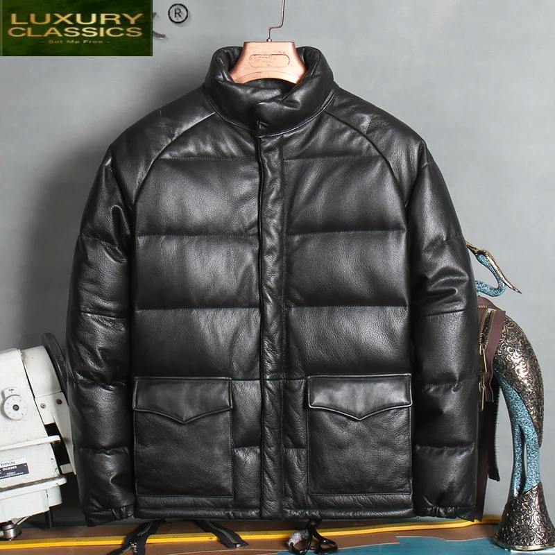 100% Natural Genuine Leather Jacket Men Clothing 2021 Thick Warm Natural Real Cow Leather Duck Down Coat Male LW U-L1883
100% Natural Genuine Leather Jacket Men Clothing 2021 Thick Warm Natural Real Cow Leather Duck Down Coat Male LW U-L1883