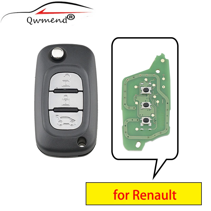 Пульт дистанционного управления QWMEND с 3 кнопками для Renault Fluence Megame III Scenic III 2009 2010 2011 2012 2013 2014 2015 433 МГц чип PFC7961
Пульт дистанционного управления QWMEND с 3 кнопками для Renault Fluence Megame III Scenic III 2009 2010 2011 2012 2013 2014 2015 433 МГц чип PFC7961