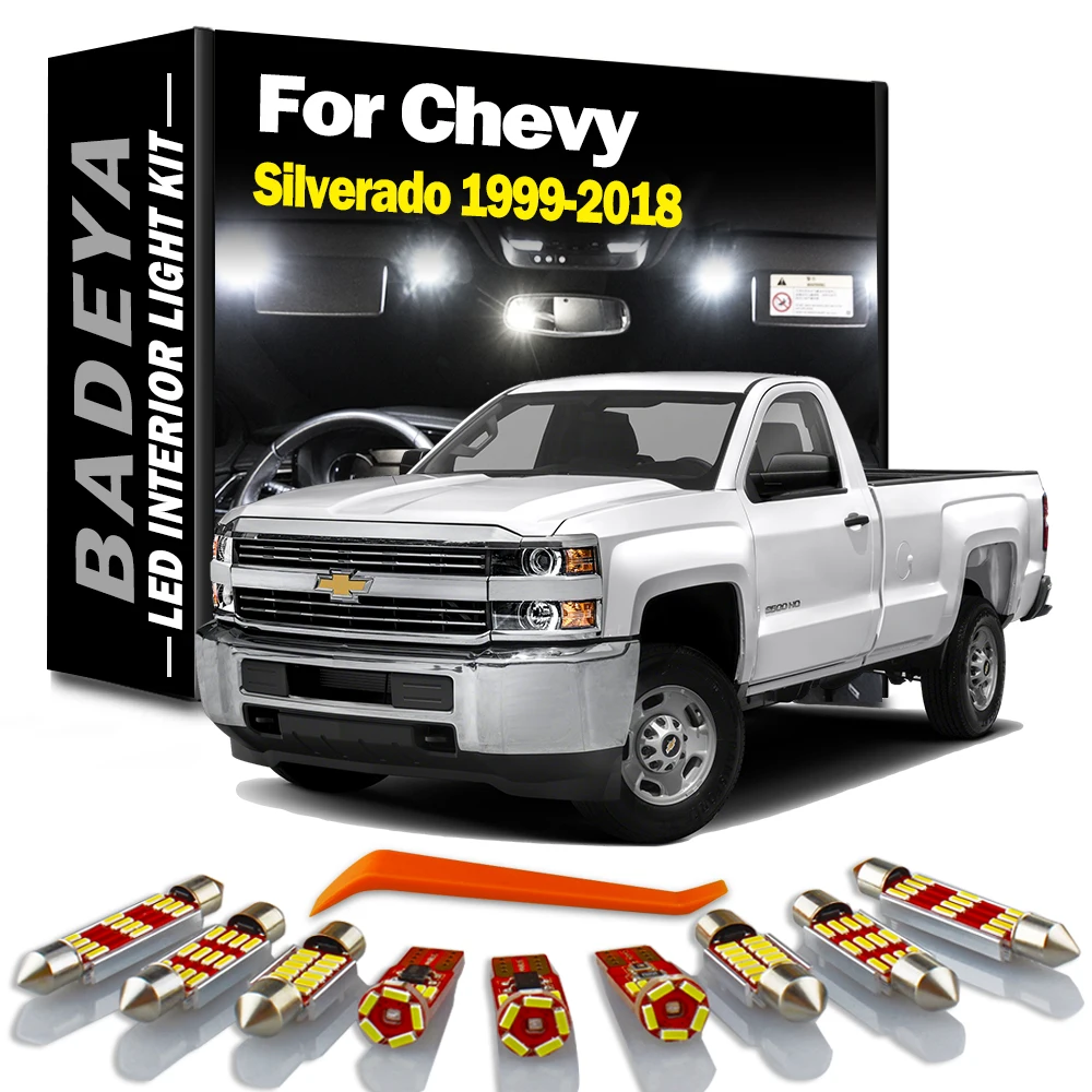 BADEYA Canbus светодиодный внутренний купольный светильник с картой, комплект для Chevrolet Chevy Silverado 1999-2017 2018, лампа для номерного знака в багажнике автомобиля без ошибок
BADEYA Canbus светодиодный внутренний купольный светильник с картой, комплект для Chevrolet Chevy Silverado 1999-2017 2018, лампа для номерного знака в багажнике автомобиля без ошибок