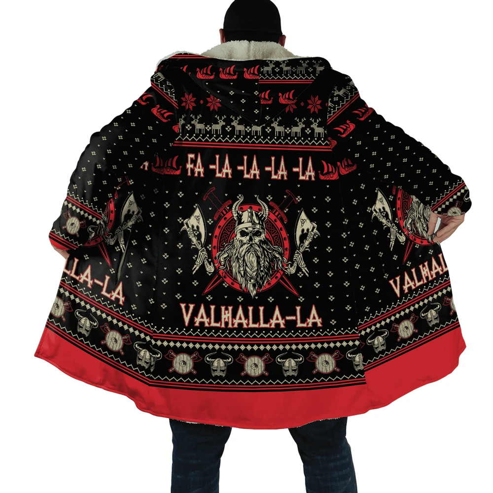 New Fashion Mens Hooded Cloak Christmas Viking Odin Tattoo 3D full Printing Fleece Coat Unisex Casual Thick Warm Cape NF02
New Fashion Mens Hooded Cloak Christmas Viking Odin Tattoo 3D full Printing Fleece Coat Unisex Casual Thick Warm Cape NF02