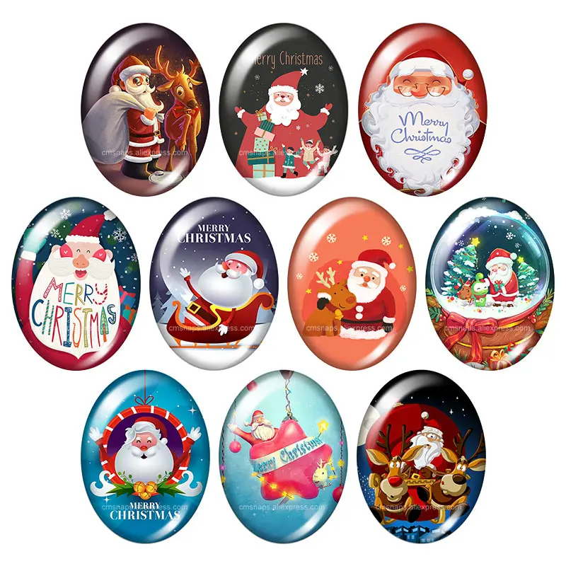 TB0277 Christmas Santa Claus Gift 13x18mm/18x25mm/30x40mm mixed Oval photo glass cabochon demo flat back Jewelry findings TB0056
TB0277 Christmas Santa Claus Gift 13x18mm/18x25mm/30x40mm mixed Oval photo glass cabochon demo flat back Jewelry findings TB0056