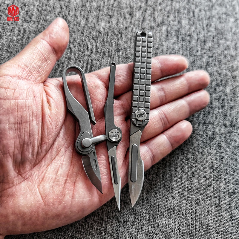 Titanium Alloy Mini Folding Knife Portable Utility Knife Multi-Function Opener Knife Outdoor Self-Defense EDC Tool Without Blade
Titanium Alloy Mini Folding Knife Portable Utility Knife Multi-Function Opener Knife Outdoor Self-Defense EDC Tool Without Blade