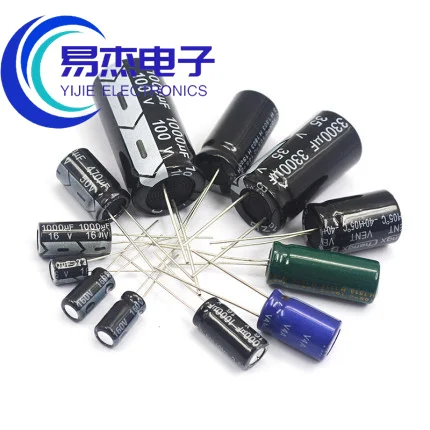 20PCS electrolytic capacitor 35 / 50V / 63 / 100V / 250 / 400 / 10uF / 33 / 2.2/4700/330/1000/100
20PCS electrolytic capacitor 35 / 50V / 63 / 100V / 250 / 400 / 10uF / 33 / 2.2/4700/330/1000/100