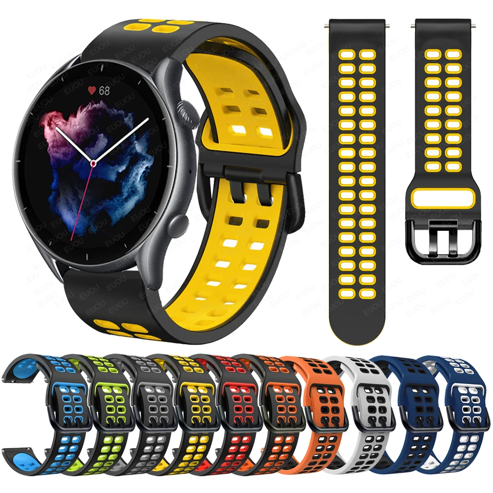 Ремешок силиконовый для смарт-часов Amazfit GTR 3 Pro / GTR3 GTR2 2e GTR 47 мм
Ремешок силиконовый для смарт-часов Amazfit GTR 3 Pro / GTR3 GTR2 2e GTR 47 мм