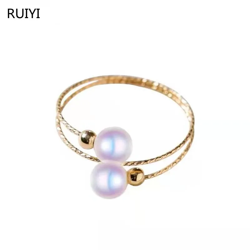 Кольцо RUIYI из настоящего 18-каратного золота с натуральным пресноводным жемчугом
Кольцо RUIYI из настоящего 18-каратного золота с натуральным пресноводным жемчугом