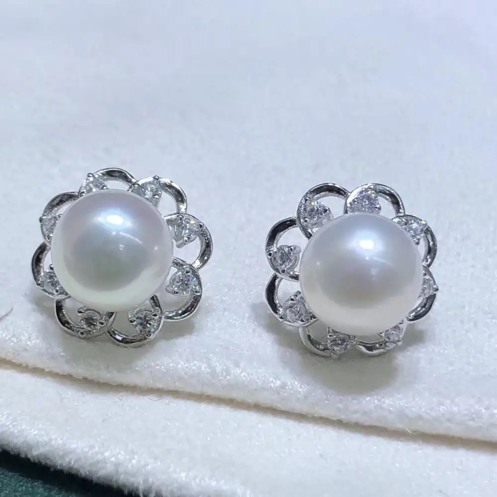 Flower Design 925 Sterling Silver Earrings Findings Mountings Settings Jewelry Parts Fittings for Pearls Coral Jade Agate Stones
Flower Design 925 Sterling Silver Earrings Findings Mountings Settings Jewelry Parts Fittings for Pearls Coral Jade Agate Stones