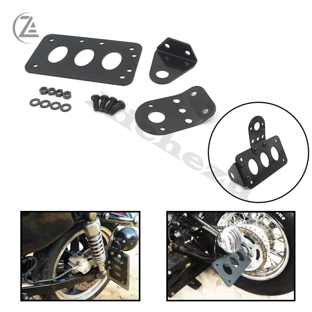 ACZ Black Motorcycle Side Mount License Plate Bracket Bobber Chopper Fit for Harley cb750 xs650 Sportster Stop Light Tail Light
ACZ Black Motorcycle Side Mount License Plate Bracket Bobber Chopper Fit for Harley cb750 xs650 Sportster Stop Light Tail Light