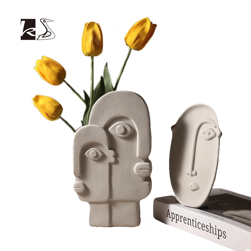 Nordic INS Creative Ceramic vase Dried Flower Vases Face Flower Vases Living Room Home Decoration Flower Vases Flower Pot
Nordic INS Creative Ceramic vase Dried Flower Vases Face Flower Vases Living Room Home Decoration Flower Vases Flower Pot