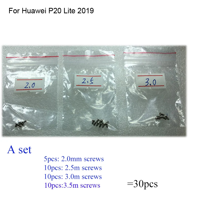 30PCS a set Silver Screw For Huawei P20 Lite 2019 mainboard motherboard Cover Screws Repair Parts For Huawei P 20 Lite 2019
30PCS a set Silver Screw For Huawei P20 Lite 2019 mainboard motherboard Cover Screws Repair Parts For Huawei P 20 Lite 2019